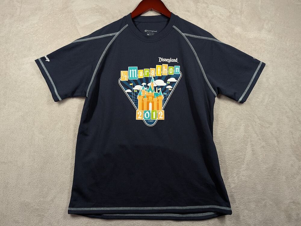 Disneyland Half Marathon 2012 Shirt Adult SMALL Champion Double Dry Running Tee